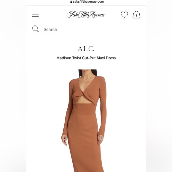 A.L.C. Madison Twist Cut-Out Maxi Dress Never worn - Picture 2 of 7